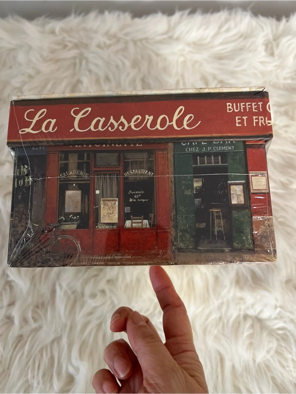 The Coastal Design Paris Café Photo Frame Storage Box Holds 750 Photos NIB